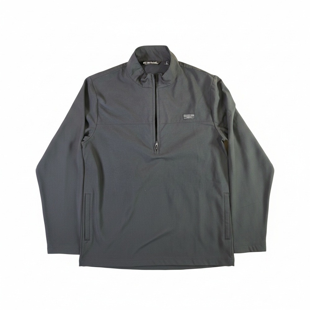 TravisMathew Cuater Mens Quarter Zip Pullover Black Performance Golf Jacket S - Picture 4 of 8